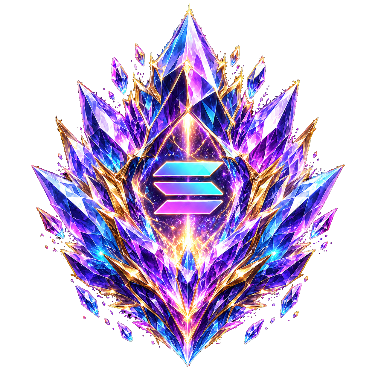 Solana Crystal Miner crystal artwork